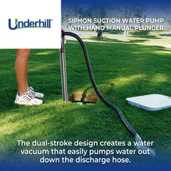 Underhill Big Gulp Pro ergonomic padded handle and aircraft-grade shaft for comfortable pumping