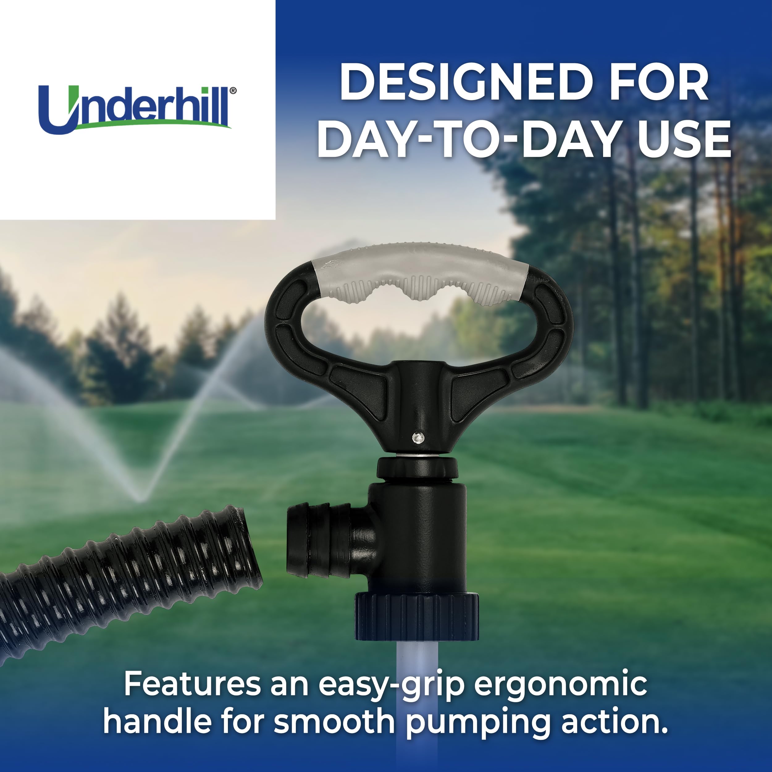 Underhill Big Gulp Pro removing water from a valve box for quick site drainage