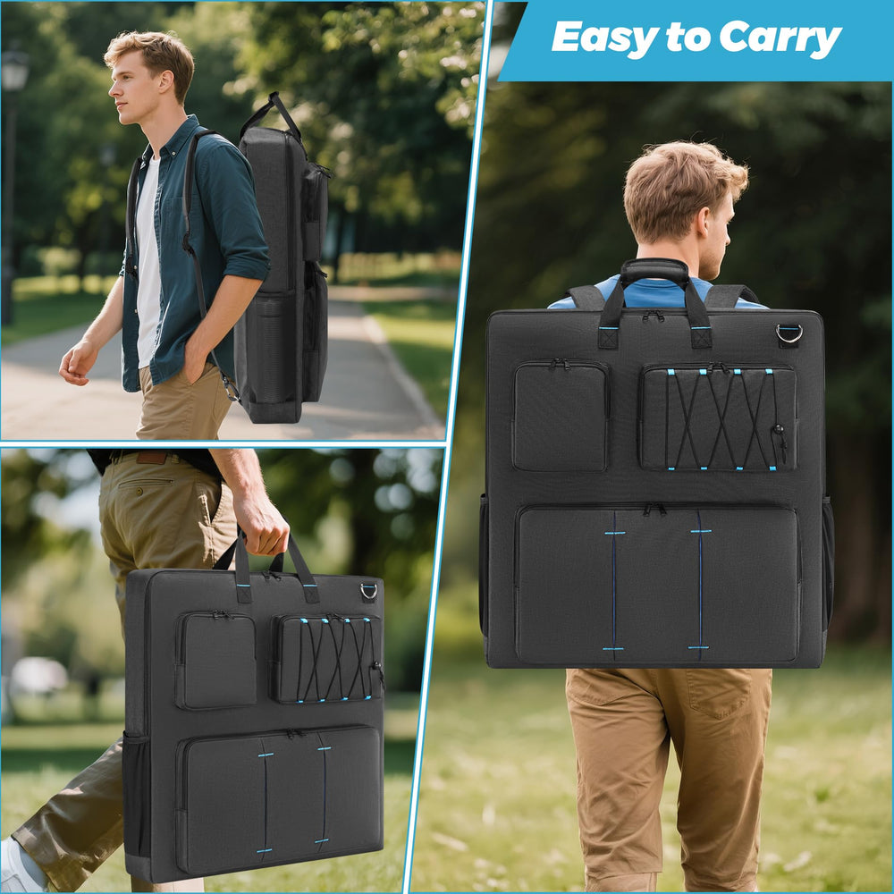 Undomip lifestyle camping setup with case protecting panels on site benefit