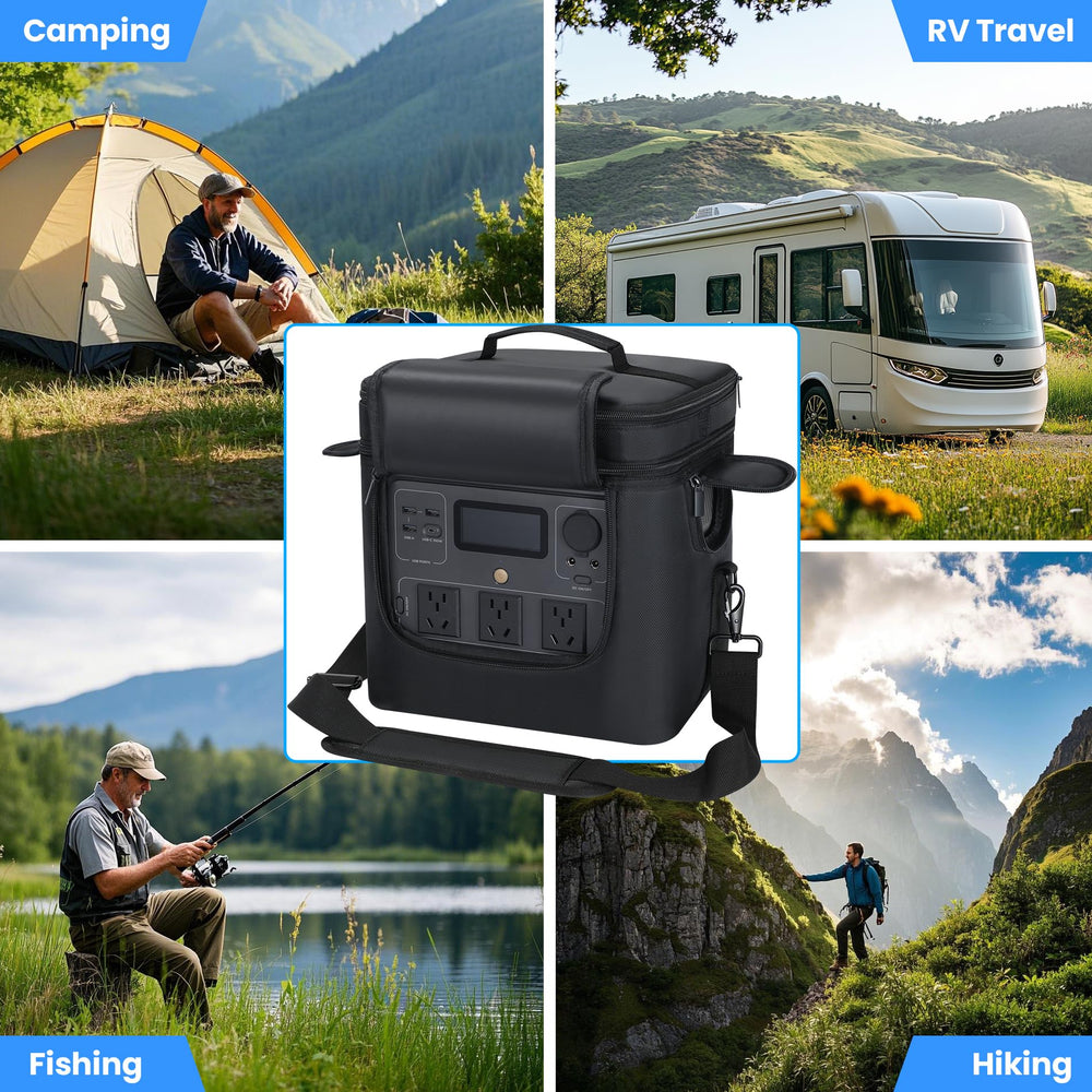 Undomip carrying bag in outdoor setup for convenient on-site power use