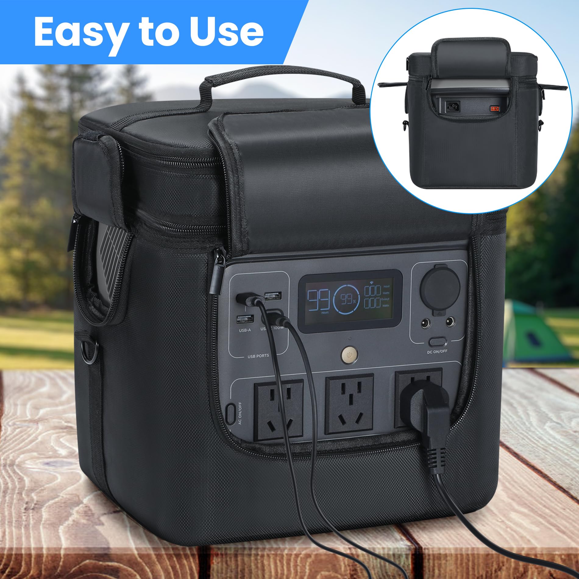 Undomip padded handle and removable shoulder strap for comfortable carry