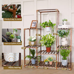 Uneedem assembled on balcony showing optimized vertical plant display and sunlight access