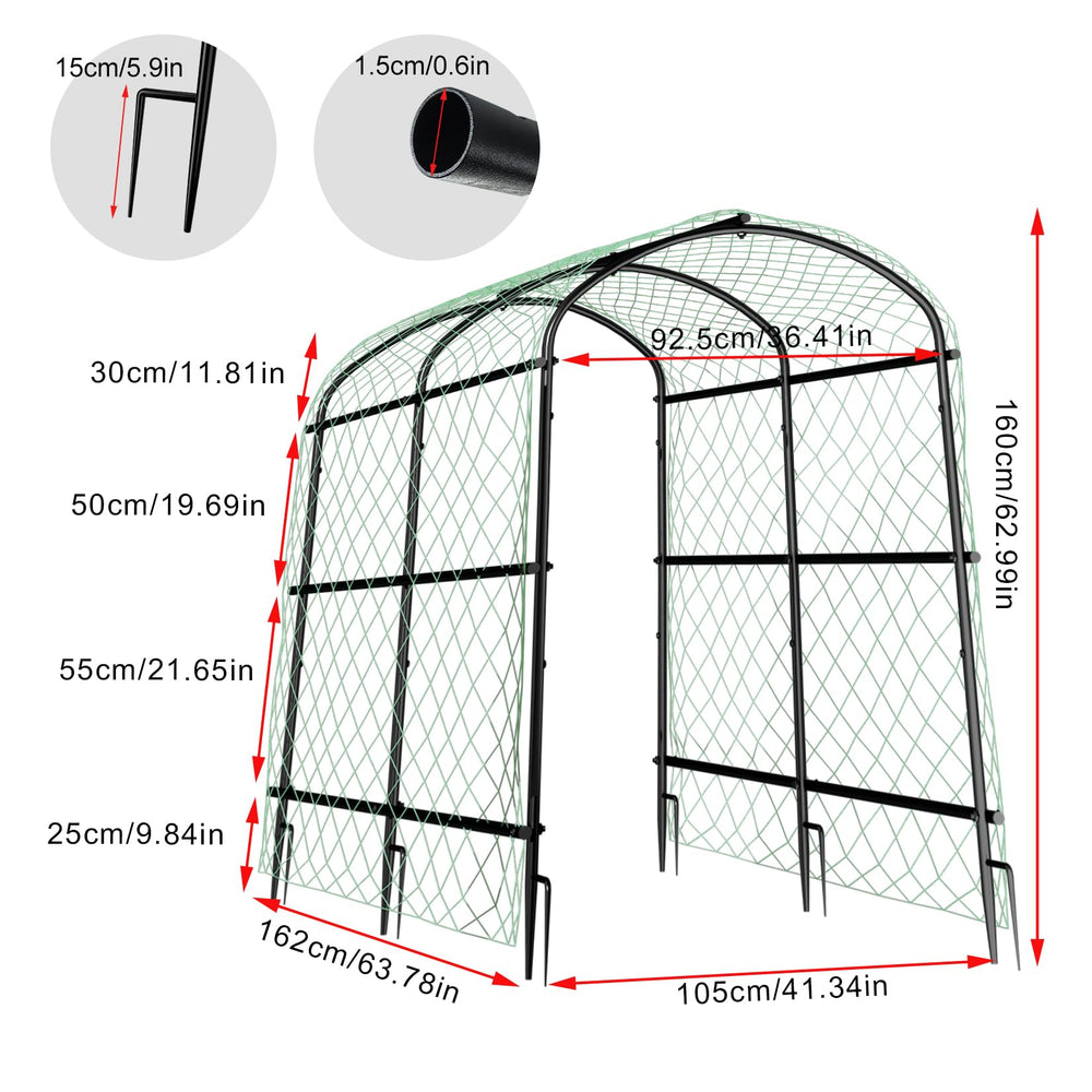unho nylon netting closeup showing mesh strength and plant-hold benefit