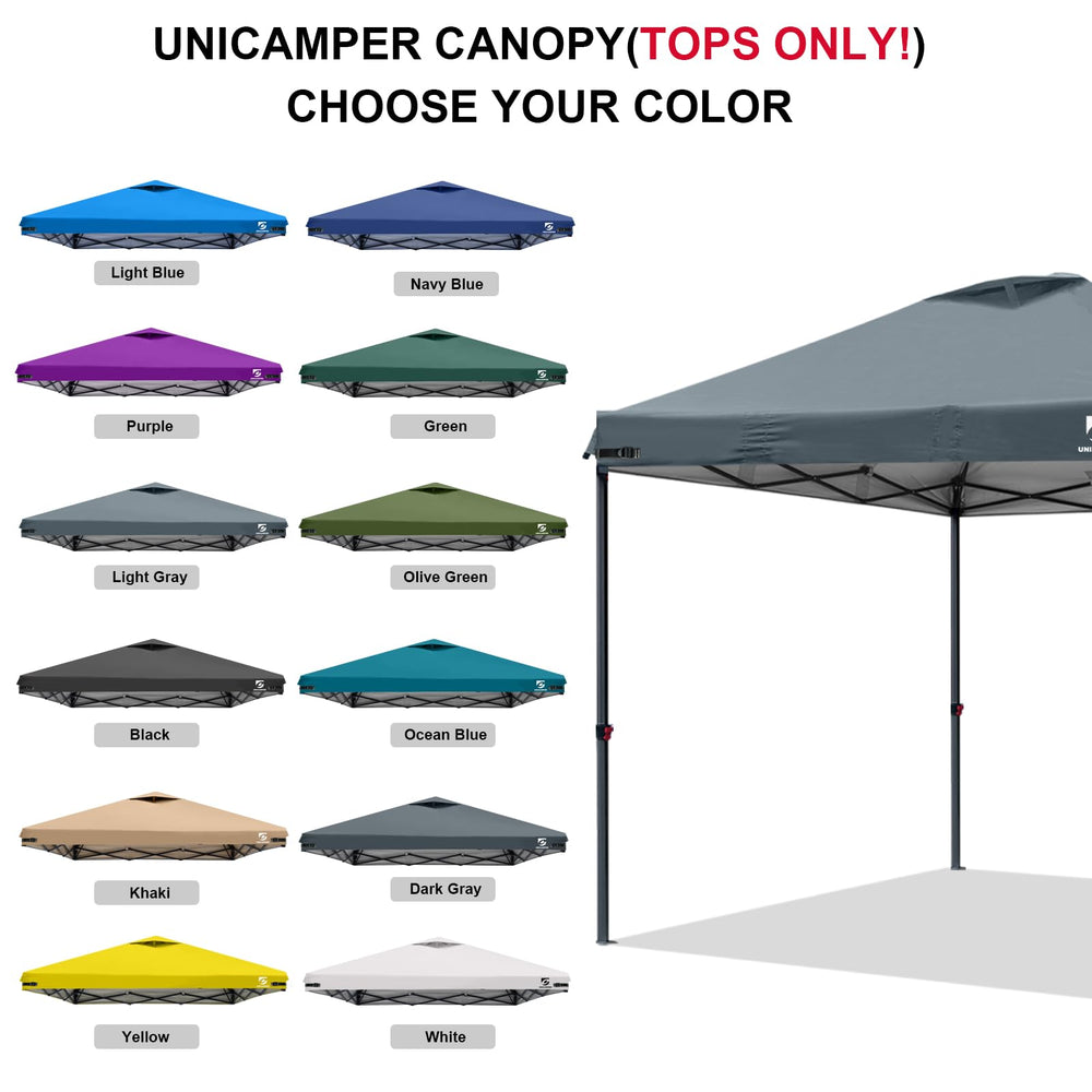 UNICAMPER esquinas con correas para ajustar y tensar la lona