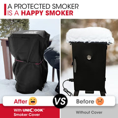 Unicook heavy-duty fastening strap closeup securing cover against wind benefit