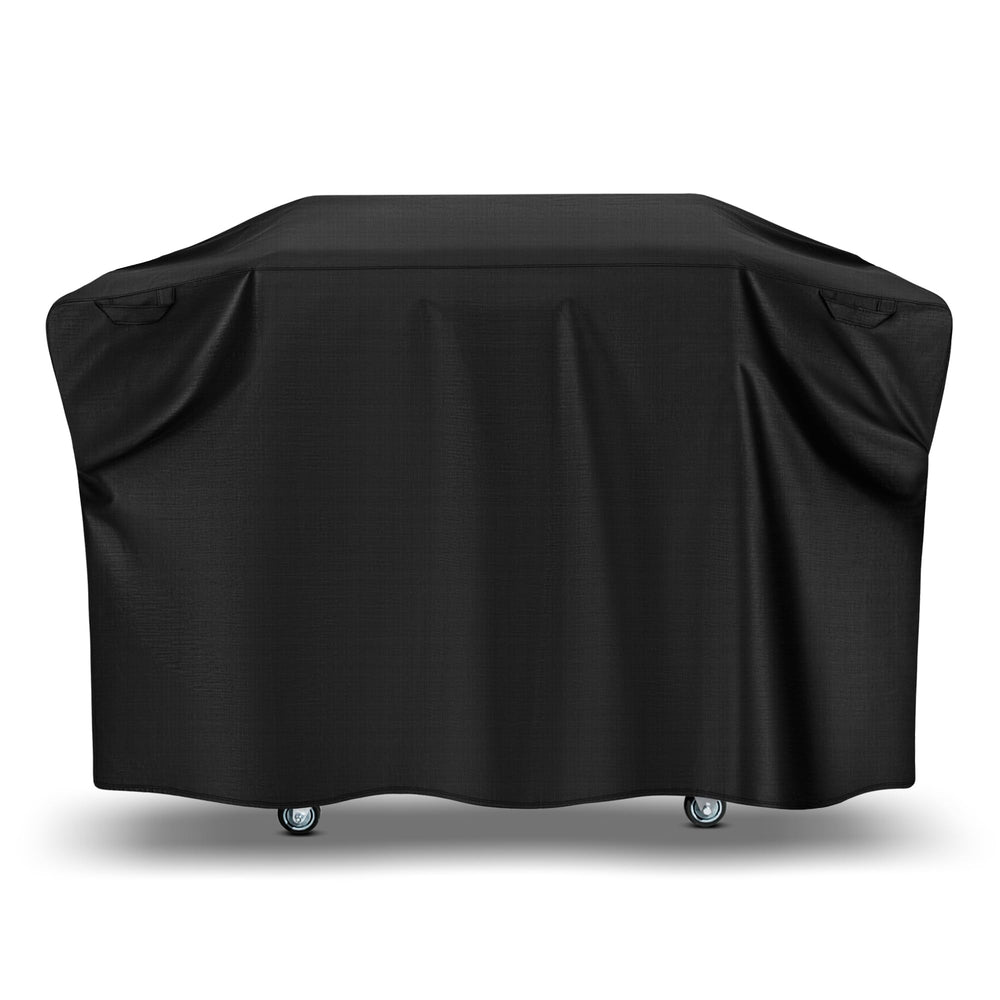 Unicook front view on 28-inch griddle showing full coverage and protection