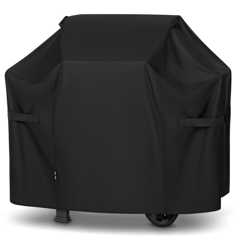 Unicook front view 48-inch grill cover showing full fit and protection