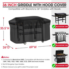 Unicook cover side profile displaying hood coverage and tailored shape