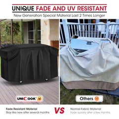 Unicook soft polyester lining closeup protecting grill finish