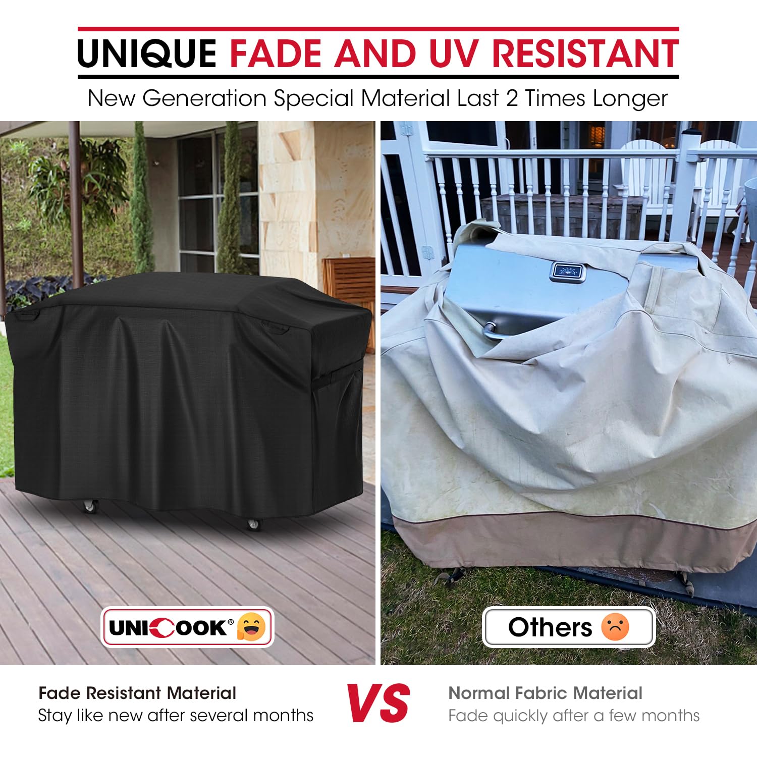Unicook inner polyester lining close view preventing scratches and sticking
