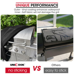 Unicook interior polyester lining detail protects finish and prevents scratches