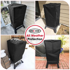 Unicook installed on Masterbuilt smoker demonstrating full-body protection