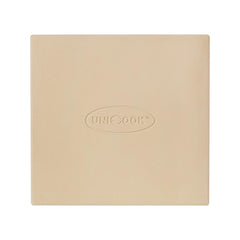 Unicook pizza stone front view showing even surface and fit, improves crust crispness