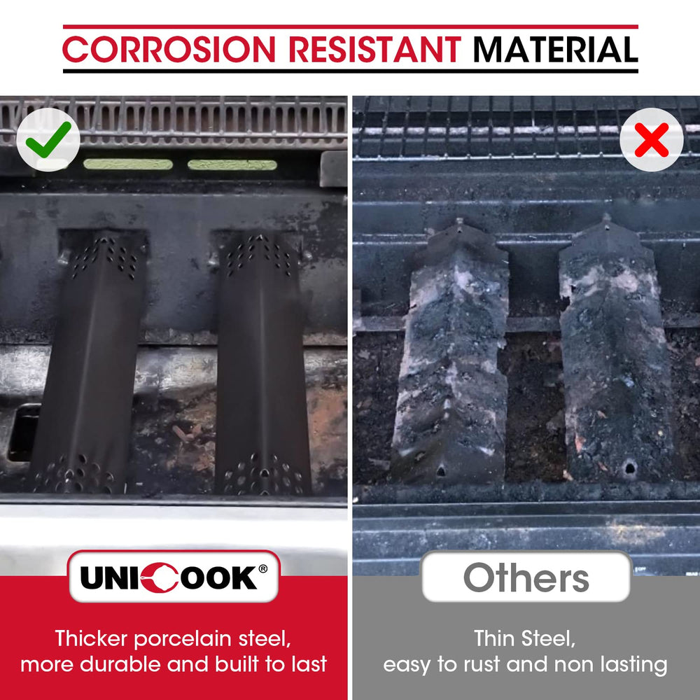 Side profile of Unicook heat plate with dimensions visible, ensures accurate compatibility
