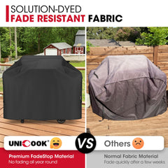 Unicook sewn side handle close detail for easy lift and removal, convenient handling