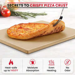 Unicook stone on a BBQ grill demonstrating outdoor baking versatility and heat resilience