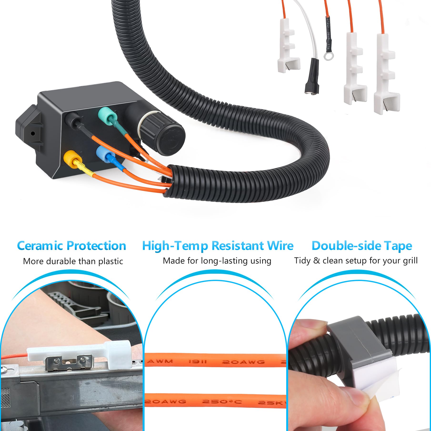 Unidanho grounding wire with ring terminal for safer spark prevention