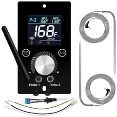 Unidanho control panel front view showing clear display and quick install benefits