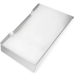 Unidanho front view of drip tray showing fit and even heat coverage