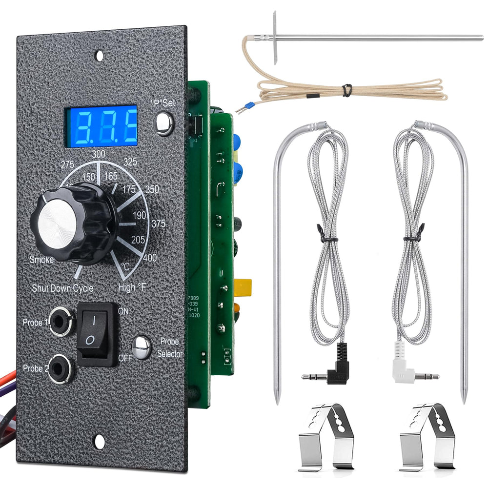 Unidanho front panel control showing display and buttons for precise grill management