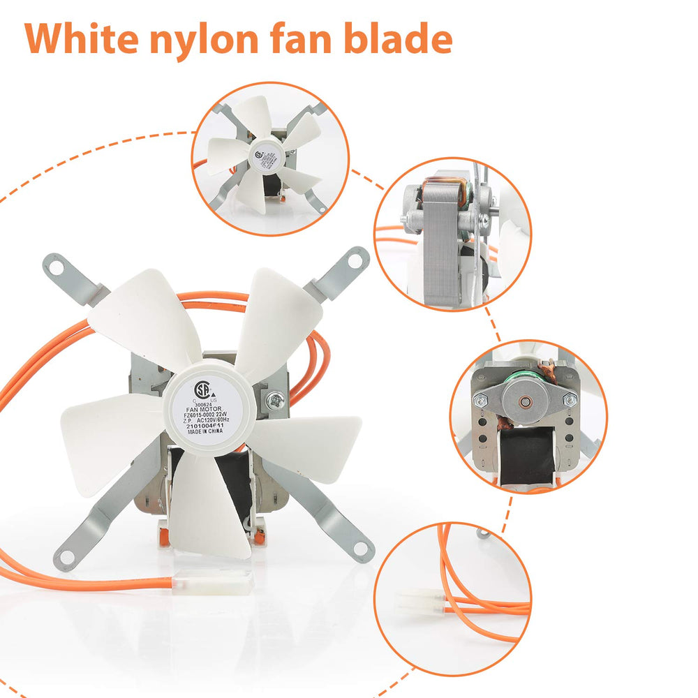 Unidanho induction fan assembly detail highlighting airflow blade design