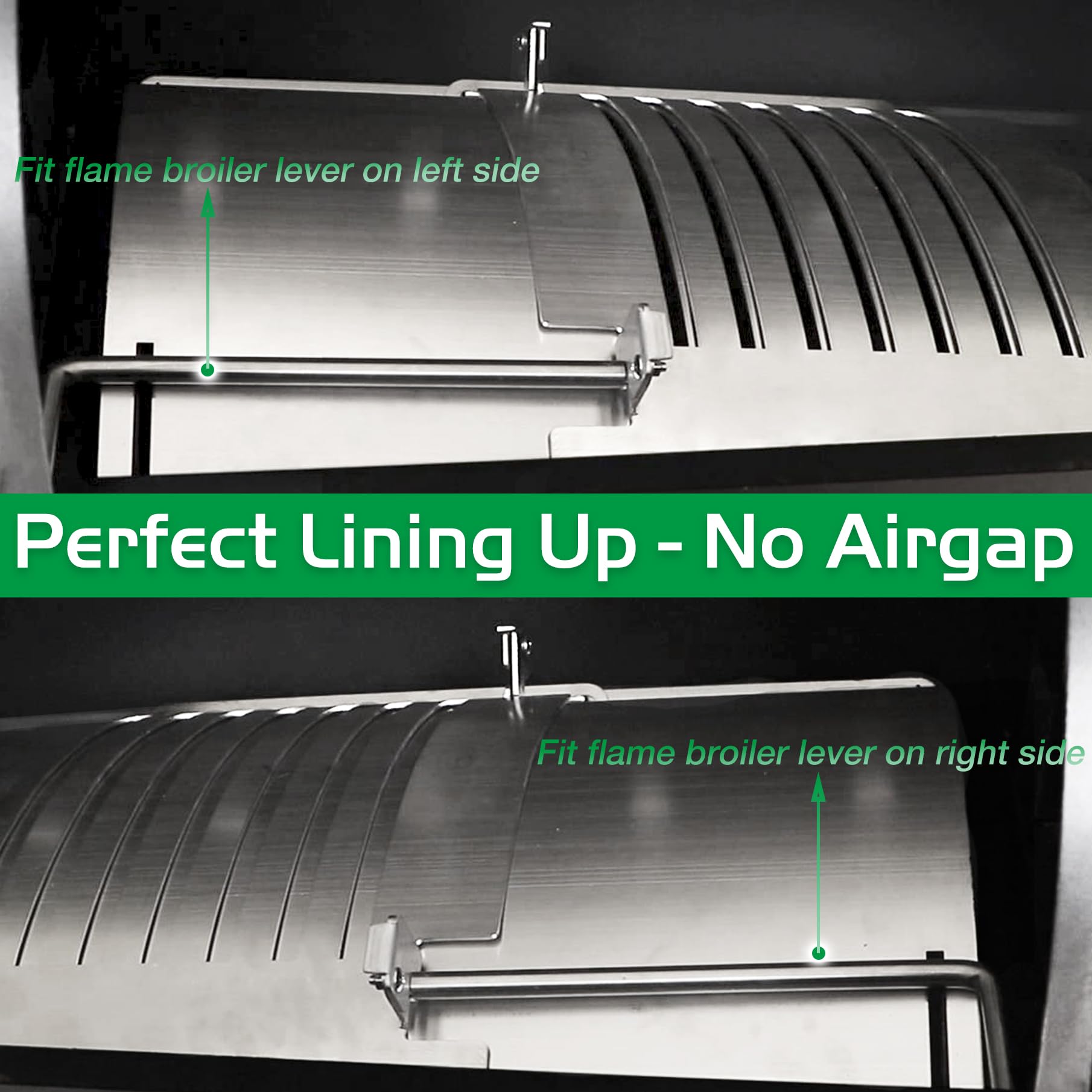 Unidanho kit installed in Pit Boss grill restoring even heat distribution benefit