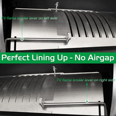 Unidanho kit installed in Pit Boss grill restoring even heat distribution benefit