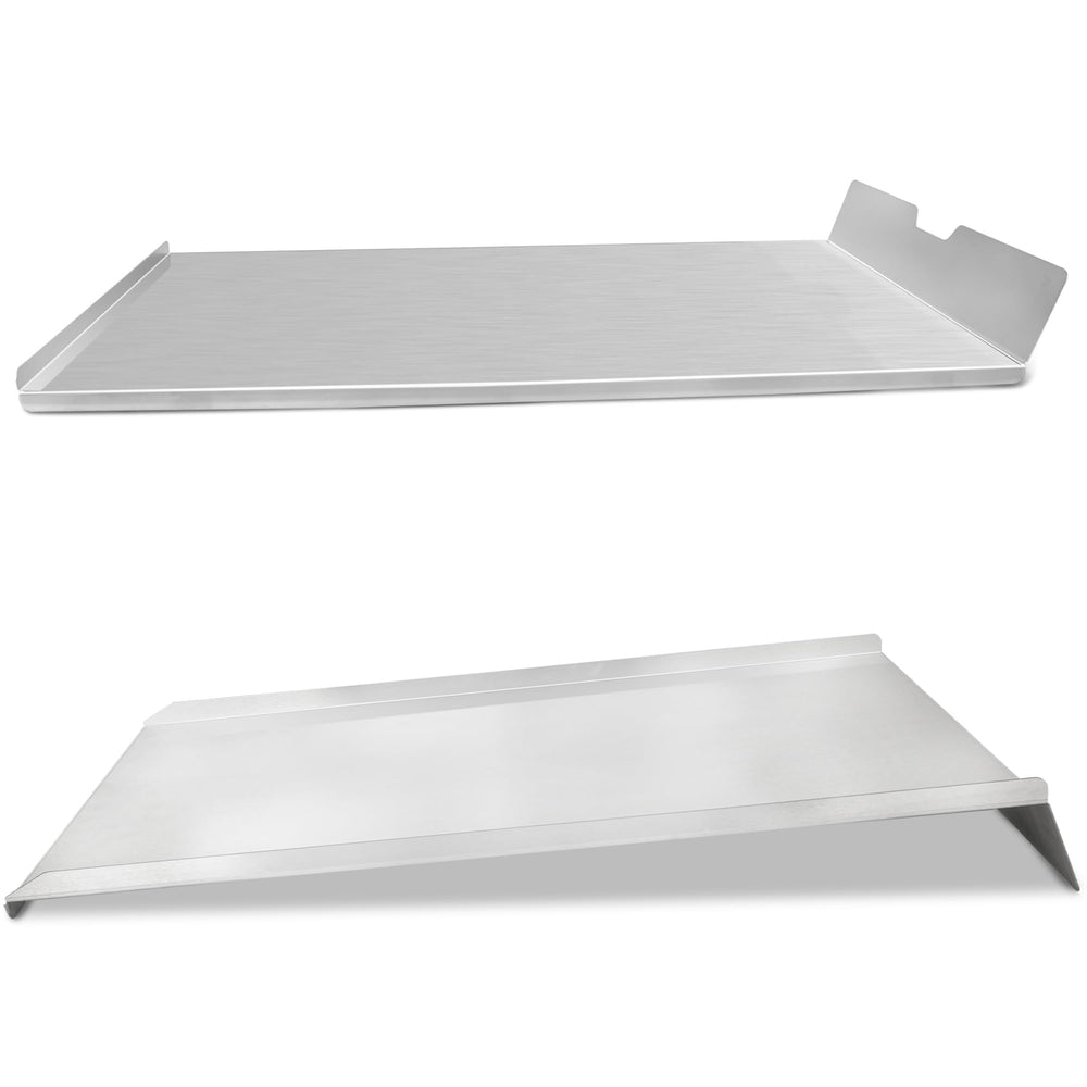 Unidanho tray inside a backyard pellet grill, enhances cooking reliability
