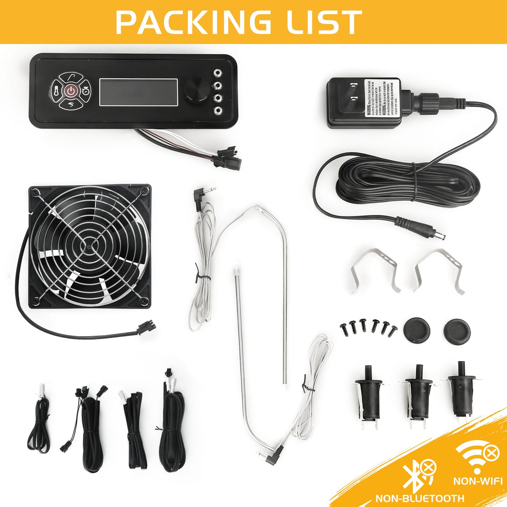 Unidanho kit installed in a backyard smoker showing dependable non‑WiFi grilling setup