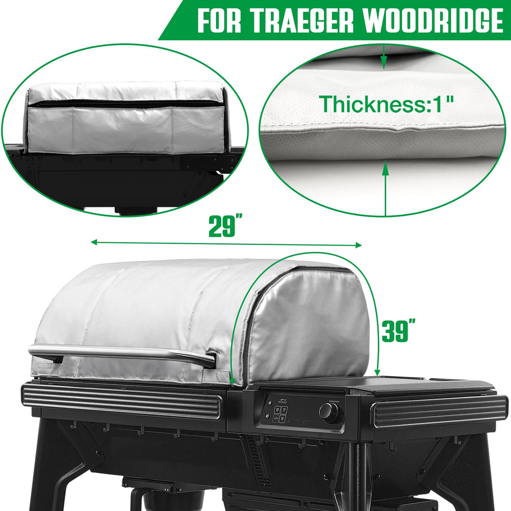 Outdoor winter barbecue with Unidanho on grill showing weather protection benefit