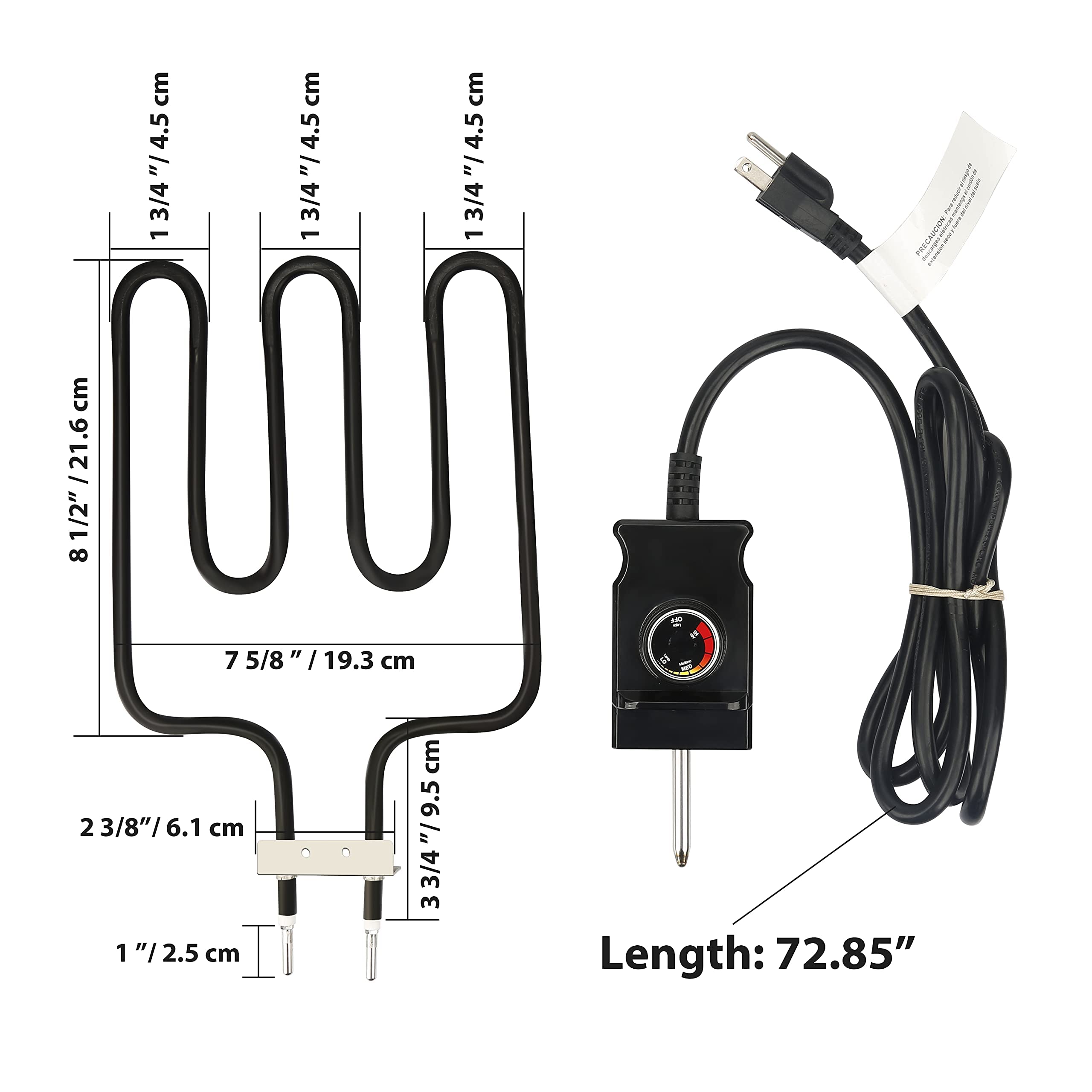 Unidanho thermostat cord controller in hand enabling precise manual temperature control