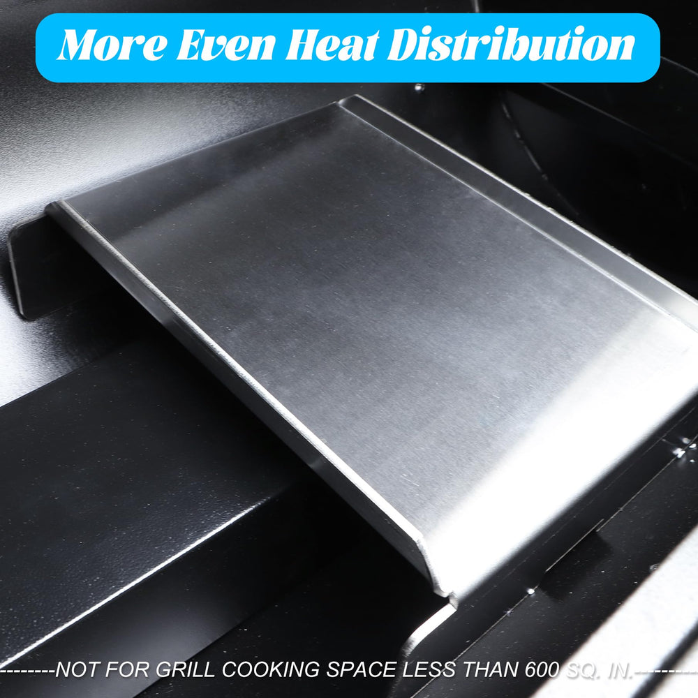 Unidanho under-grate fitment detail showing secure placement for consistent cooking