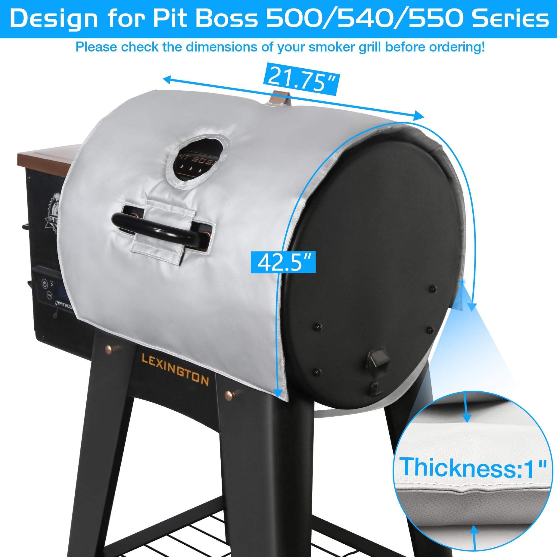 Unidanho blanket on grill in snow showing weather resistance benefit