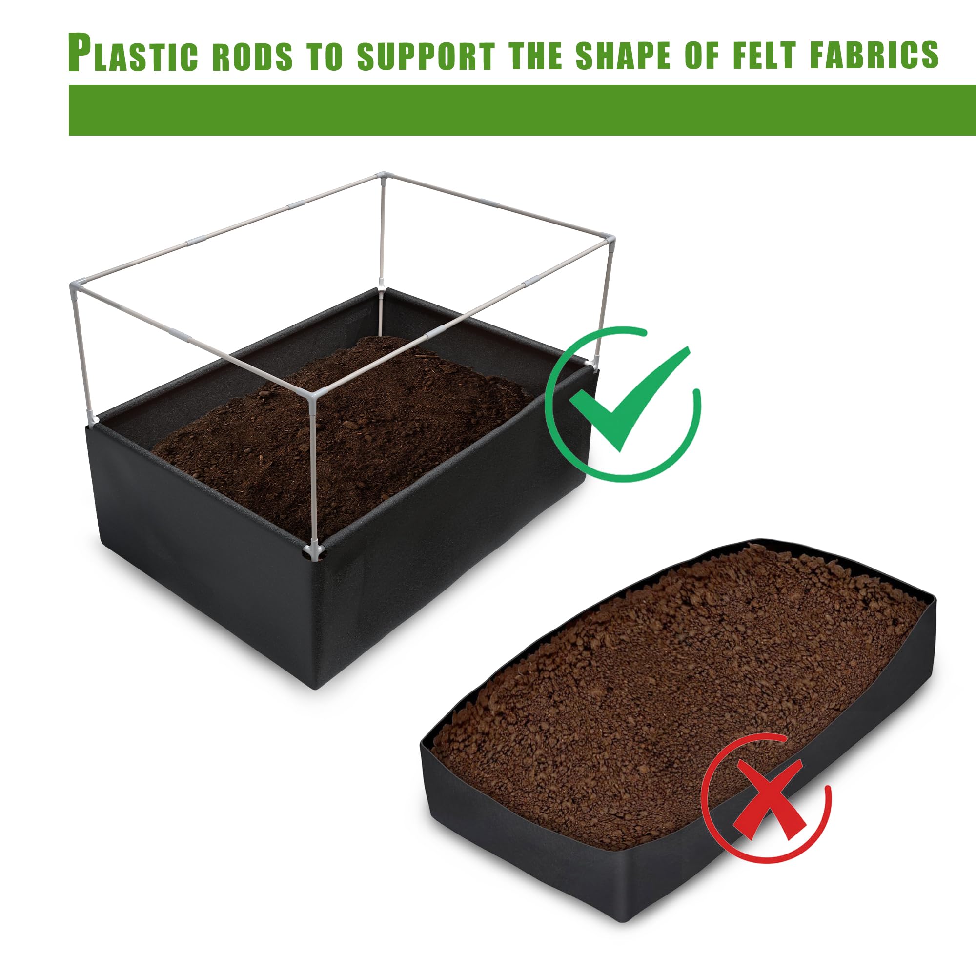 UNIFAMILY raised bed in use with vegetables thriving, demonstrating productive small-space gardening
