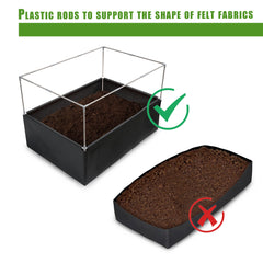 UNIFAMILY raised bed in use with vegetables thriving, demonstrating productive small-space gardening