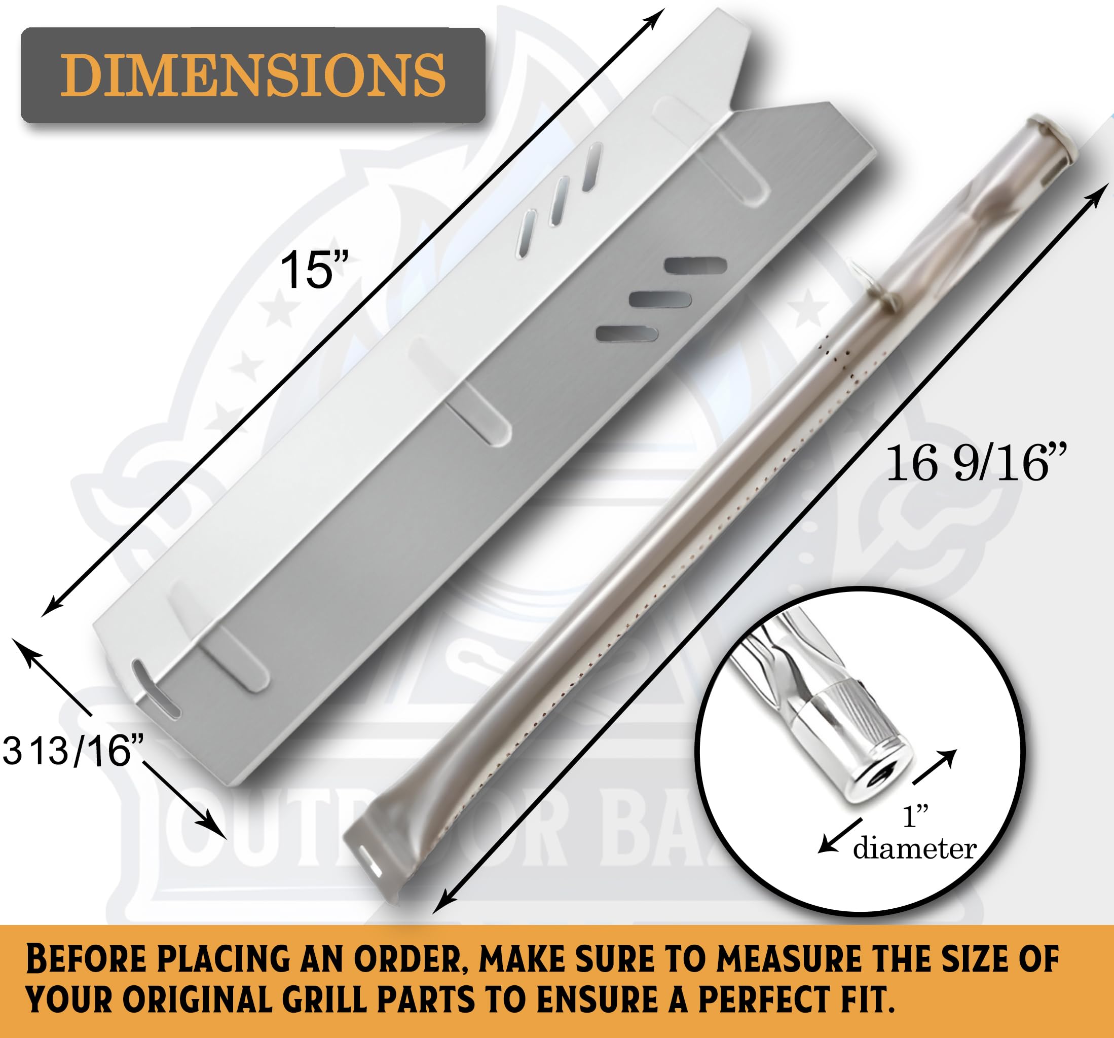 UniFlame close-up of heat plate texture and edges ensuring even heat distribution