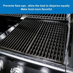 Uniflasy adjustable crossover tubes extended showing correct length for balanced flame