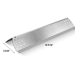 Uniflasy stainless-steel burner close-up showing corrosion resistance benefit