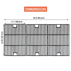 Uniflasy close-up of cast iron texture and bars highlighting durable heat retention benefit