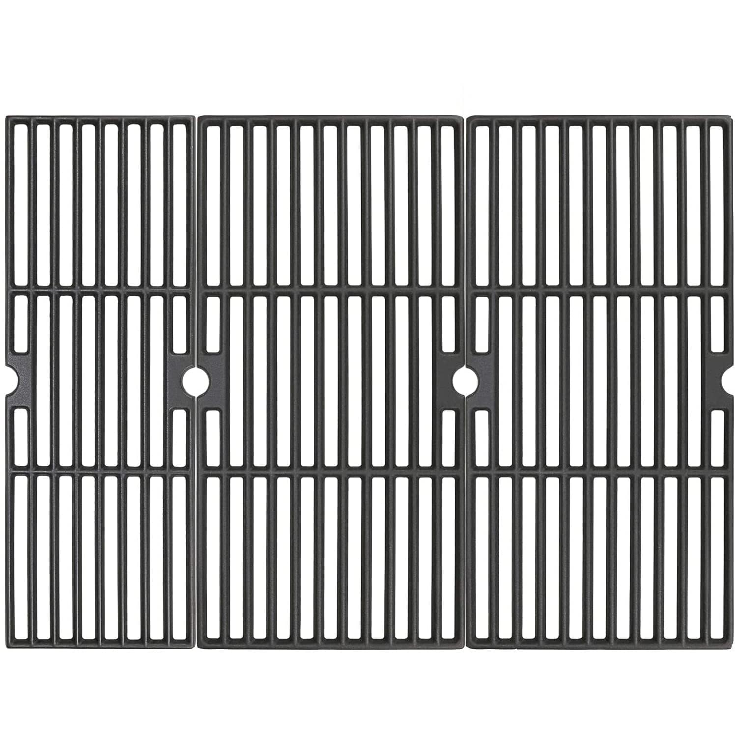 Uniflasy front view of replacement grates showing fit for Char-Broil grill and restored cooking surface