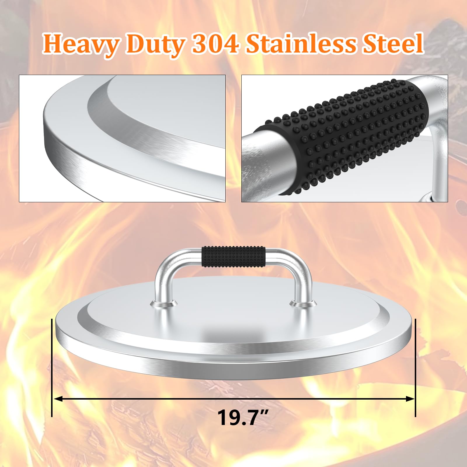 Uniflasy close-up of 304 stainless finish highlighting corrosion resistance