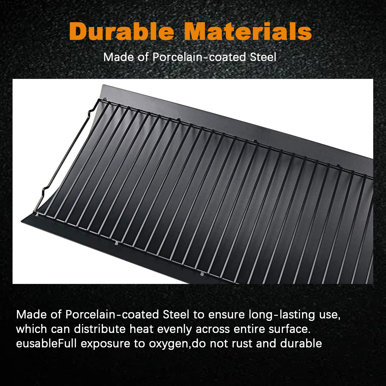 Uniflasy fire grate hangers detail showing secure mounting and durable hardware