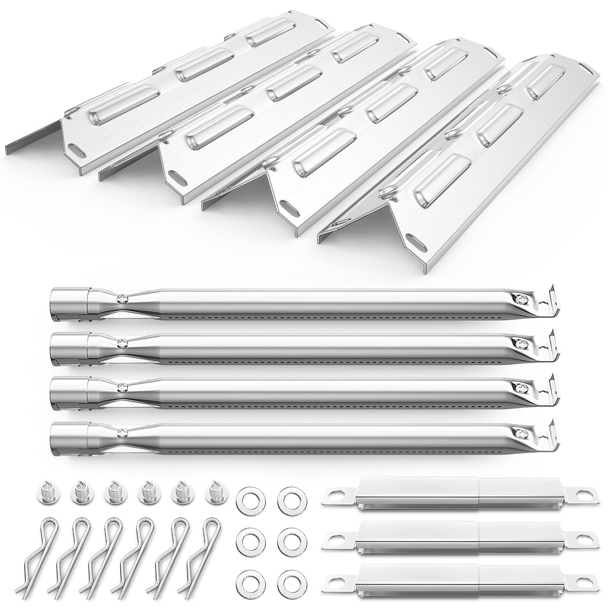 Uniflasy front view of assembled replacement kit showing parts and benefit of complete set