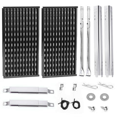 Uniflasy front packaging showing complete Char-Broil 2-burner replacement kit and benefits