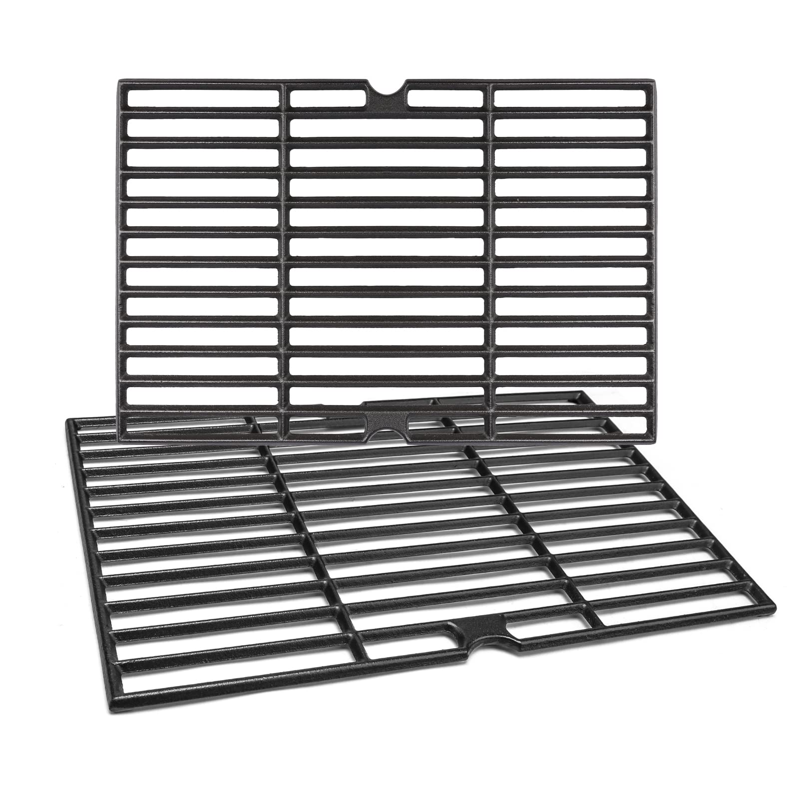 Uniflasy front view of cast iron grate showing fit and finish benefit