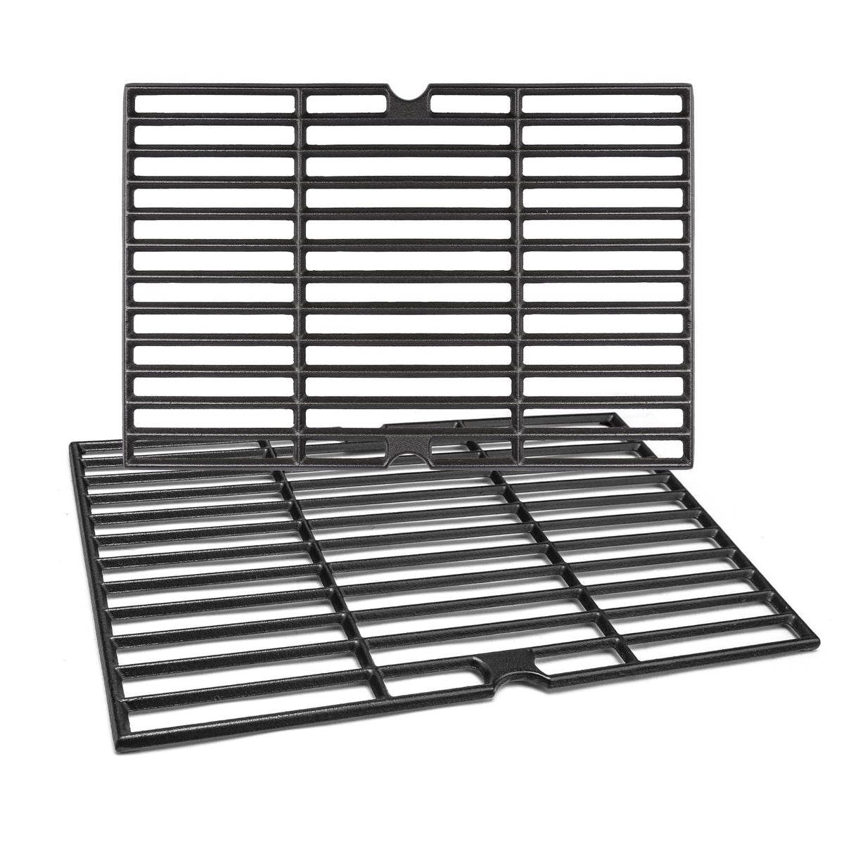 Uniflasy front view of cast iron grate showing fit and finish benefit