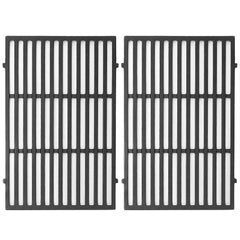 Uniflasy front view of replacement grates showing fit for Weber Genesis 300 and quick install benefit