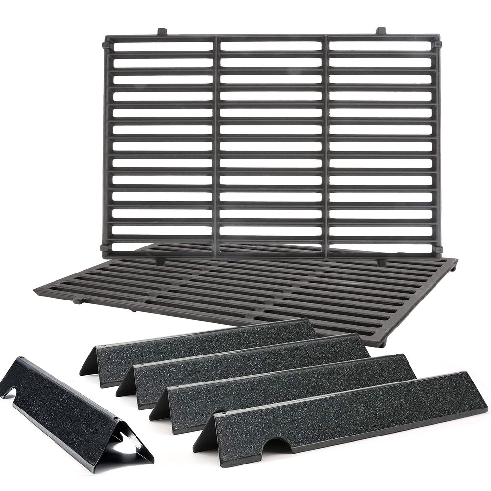 Uniflasy front packaging showing compatible Weber Genesis II 300-series and kit contents benefits