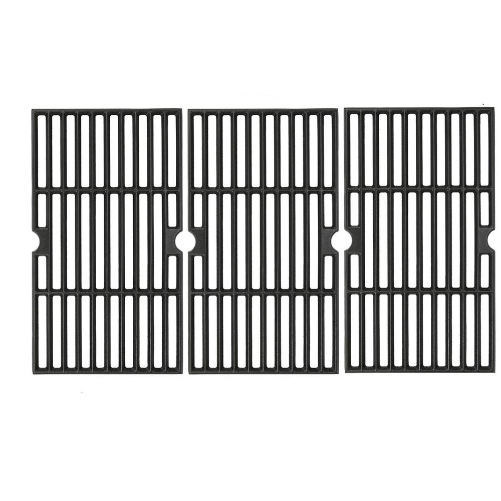 Uniflasy front view of cast iron grates showing fit and durable finish