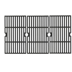 Uniflasy front view of cast iron grates showing fit and durable finish